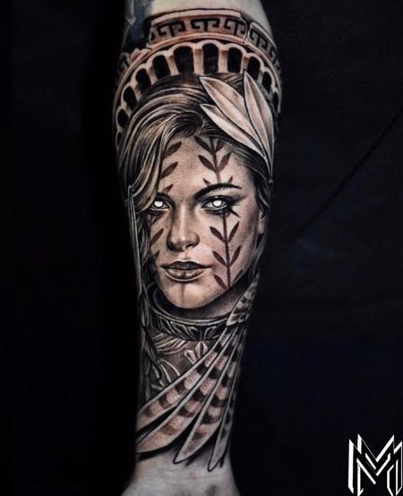 Tattoos - Matt Morrison Athena Portait - 144553